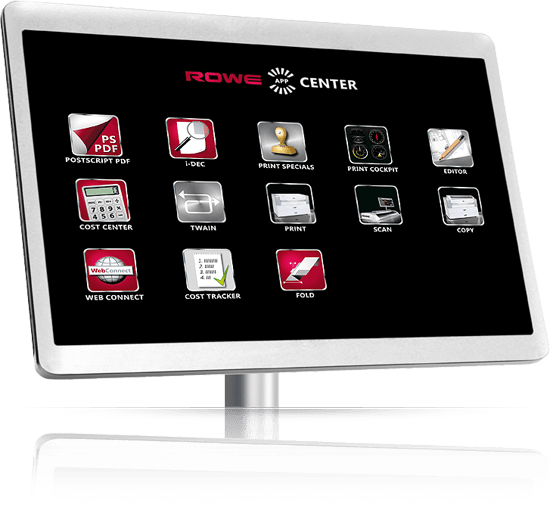 rowe_app_center-monitor ROWE ecoPrint MFP-ROWE中国-大幅面彩色打印机-扫描仪-数码蓝图机-工程机-叠图机-裁切机